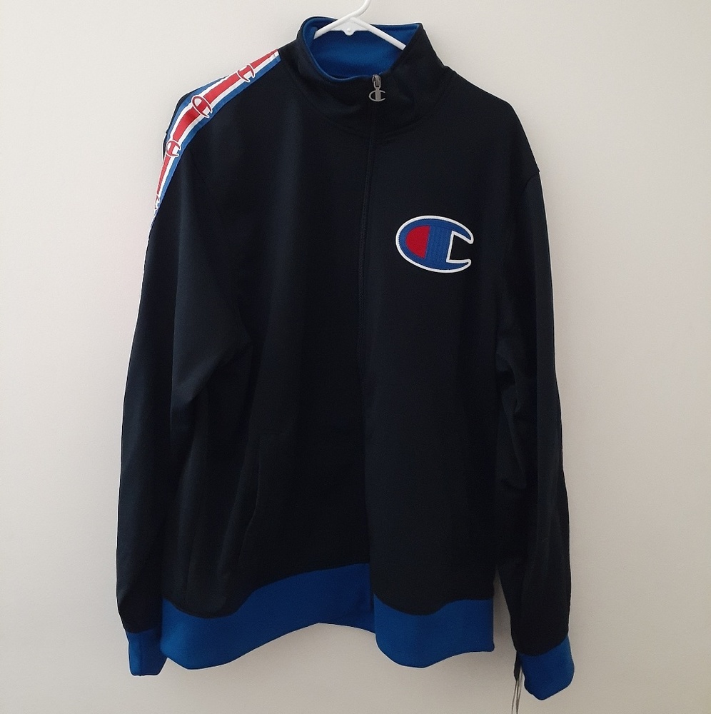 Men's Champion Black/Surf The Web Chain Stitch